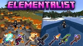 Elementalist Minecraft PE MCPE Bedrock Edition Addon [upl. by Eustasius452]