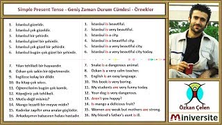 16 Simple Present Tense  Geniş Zaman Durum Cümlesi [upl. by Yevol]