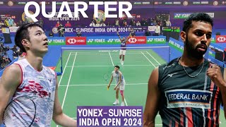 H S PRANNOY VS WANG TZU WEI YONEXSUNRISE INDIA OPEN 2024  QUARTER [upl. by Ginsberg]