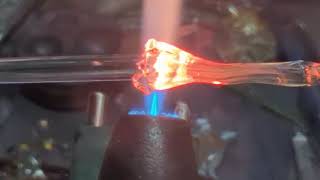 silver fume demo in boro glass [upl. by Yelrebmyk]