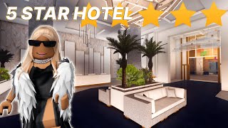 VISITING A 5 STAR HOTEL IN BLOXBURG  roblox [upl. by Gilburt960]