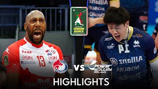 Piacenza vs Milano  Highlights  Quarterfinals  Superlega 2024 [upl. by Aikar]