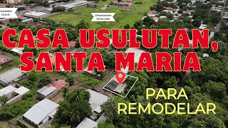 Casa a Remodelar en Usulutan Santa Maria elsalvadorrealestate [upl. by Japha]