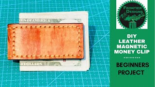 How to make a leather magnetic money clip [upl. by Notsrik]