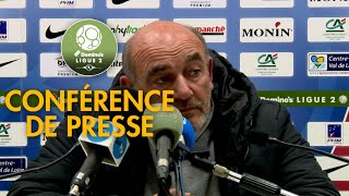 Conférence de presse Châteauroux  FC Chambly  03   201920 [upl. by Ainimre]