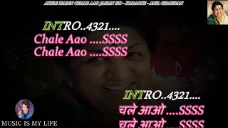 Akele Hain Chale Aao Lata Ji Karaoke With Scrolling Lyrics Eng amp हिंदी [upl. by Dorree45]