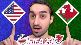 FIFA 23e göre ABD vs GALLER maçı 464 [upl. by Gare419]