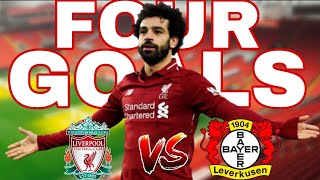 LIVERPOOLs 4 GOALS AGAINST LEVERKUSEN LUIS DIAZ Mo SALAH [upl. by Nalod]