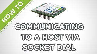 Skywire Development Kit Socket Dial Example [upl. by Willa]