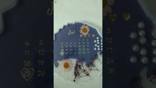 Resin Birthday anniversary engagement calendar frame📆 [upl. by Treiber]