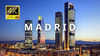 Madrid Spain 🇪🇸 in 4K 60FPS ULTRA HD Video by Drone [upl. by Freeborn]