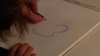 Drawing Lessons  How to Draw a Pansy in Colored Pencils [upl. by Anyela40]