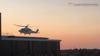 Helipad Test Landing  St George Hospital Kogarah NSW [upl. by Elsie]