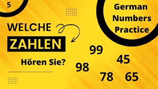 A1 Übung 5 Welche Zahlen hören Sie  Which number you listen [upl. by Laura]