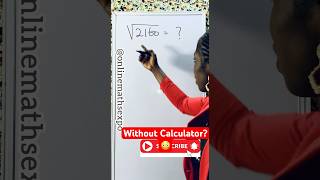 How to find Square Root of Large numbers without calculator [upl. by Laurentia709]