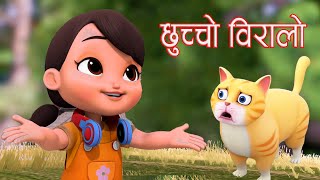 Popular Nepali Rhymes Chhucho Biralo  छुच्चाे बिरालाे  kids Song [upl. by Caldwell]