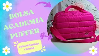 Bolsa academia PUFFER  passo a passo fácil [upl. by Watkins]