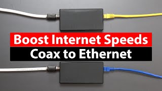 Turn Coax to Ethernet to Boost Speeds  ASUS MA25 MoCA Adapter Review [upl. by Ylellan]