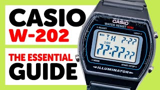 CASIO 3294 W202  HOW TO SET THE TIME DATE ALARM TIMER and STOPWATCH [upl. by Heath778]