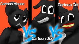 Cartoon Mouse vs Cartoon Dog vs Cartoon Cat  Dc2 Animation [upl. by Grossman]