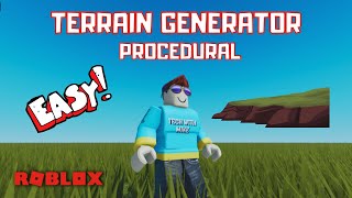 How to Make an Automatic Terrain Generator Procedural Generation  Roblox Studio Tutorial [upl. by Ajnotal]