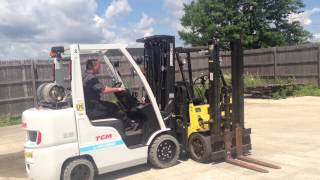 Unicarriers TCM Forklift Demo  FGC36 LP [upl. by Corneille]