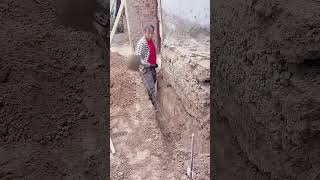 Excavation process of house foundation pit [upl. by Eissat]