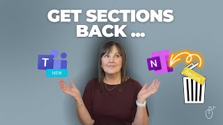 The secret to displaying OneNote Sections in NEW Teams [upl. by Dominga]