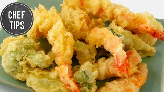 Crispy Tempura Batter Recipe ANYONE Can Make  Chef Tips [upl. by Dukie411]