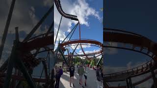 Yukon Striker The Worlds Tallest Longest and Faster Dive Coaster [upl. by Ekeiram207]