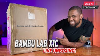 Bambu Lab X1 Carbon LIVE UNBOXING 8 PM EST [upl. by Lig]