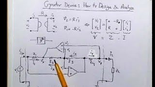 Gyrator Device  How to design and analyze Gyrator Circuit [upl. by Aynav]