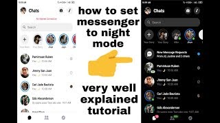 night mode messenger very simple tutorial [upl. by Shay]