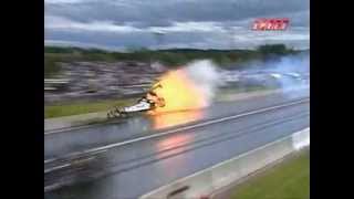 Bruce Litton Top Fuel Crash [upl. by Eanat]