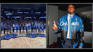 Orlando Magic Legends Support Shaqs Jersey Retirement [upl. by Esyla502]