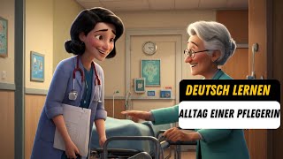 Mein Alltag als Krankenschwester  Deutsch Lernen  Hören amp Sprechen  Geschichte [upl. by Ardnaeel]