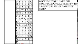 Polyalphabetic Part 1  Vigenere Encryption and Kasiski [upl. by Aivyls]