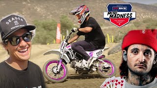 Racing Professional Gambler Mikki Mase At Dirt Bike Race [upl. by Hpeseoj]