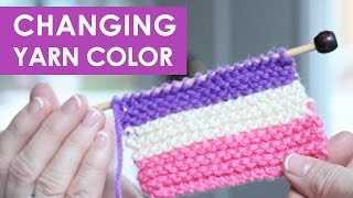 How to Change Yarn in Knitting [upl. by Kurtz]