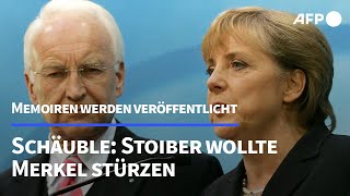 Stoiber drängte Schäuble 2015 offenbar zum Sturz Merkels  AFP [upl. by Urbai]