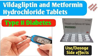 Vildagliptin and Metformin Hydrochloride Tablets Uses in hindi  Intraliptin M tabs  Dawa jankari [upl. by Rialc107]