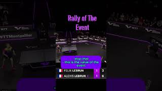 CAPTIONED Commentators GO INSANE during Felix and Alexis Lebrun RALLY WTTMontoellier [upl. by Eseenaj]