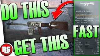 Smg 0818 How to unlock Fast bf1 new weapon guide Battlefield 1 New smg [upl. by Eenttirb]