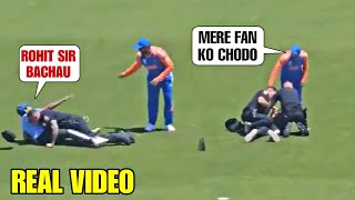 Rohit Sharma did this for his Fan when police arrested him  IND vs BAN Warmup Match [upl. by Claudie]