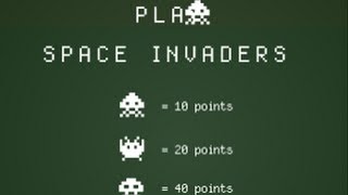 Space Invaders  The famous Classic Game at FunHostNetspaceinvaders [upl. by Eelatan510]