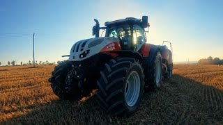 Steyr Terrus 300 amp Case iH LB 434R  Navos Farm Technic [upl. by Mendez]