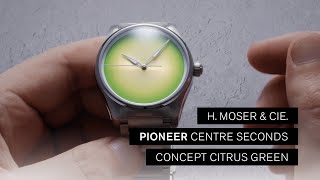 Review by Andrew Morgan  Pioneer Centre Seconds Concept Citrus Green  H Moser amp Cie [upl. by Euqinotna50]