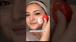 Remove Acne amp Pimples Naturally At HomeGet Glowing skin With Tomato facial skincarefacialshorts [upl. by Ytsenoh]