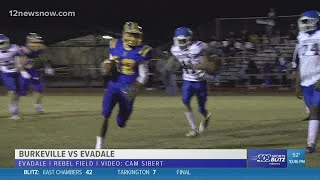 Evadale High School puts the hurt on Burkeville 35  6 [upl. by Adohr]