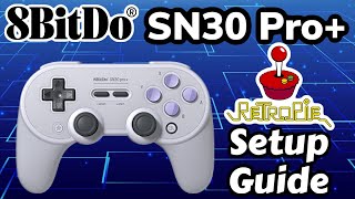 8BitDo SN30 Pro Gamepad Controller Setup Guide On RetroPie  RetroPie Guy  How To Setup Guide [upl. by Anuahs]